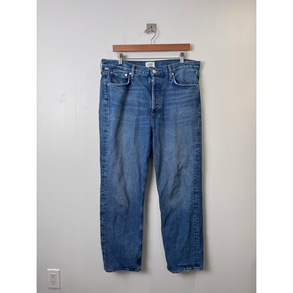 Citizens of Humanity Women Blue Blaine Straight Leg Jeans Size 32